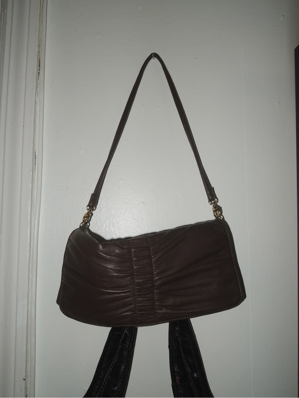 Classic Brown Shoulder Bag - Leather Style